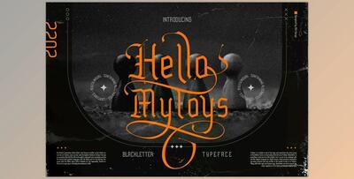 Hello Mytoys Blackletter Font
