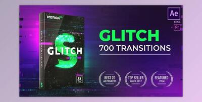 Motion Bro Glitch Transitions V3 (Videohive 21059280)