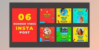Enjoy The Summer Vibes Instagram Social Media Post (Videohive 39215491) - AE Project
