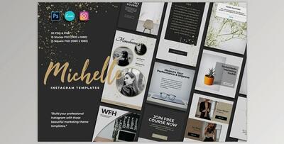 Michelle – Instagram Post & Stories CreativeMarket-5027448