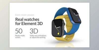 Real Smartwatches for Element 3D (Videohive 41879182) - AE Project