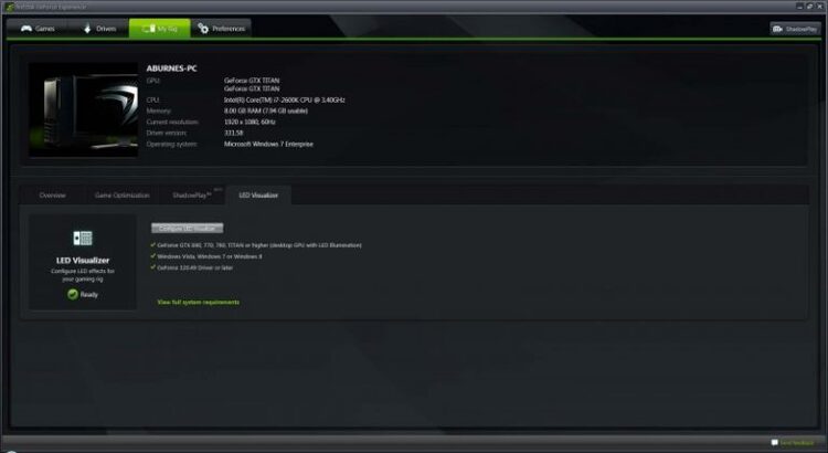 NVIDIA GeForce Experience 3.28.0.417