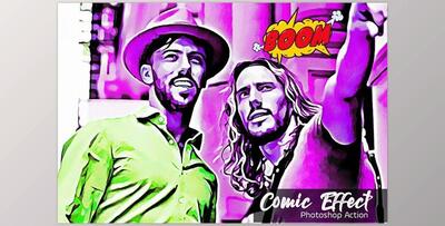 Comic Effect Photoshop Action CreativeMarket-5183708 (ATN)