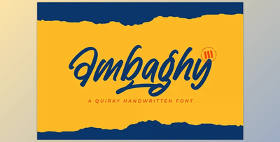 Ambaghy – A Quirky Handwritten Font
