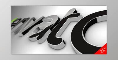 Black Classic 3D Logo V2 - Videohive 519447 - AE Project
