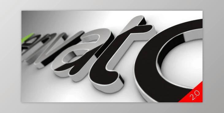 Black Classic 3D Logo V2 - Videohive 519447 - AE Project