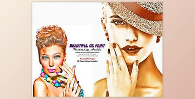 Beautiful Oil Paint Photoshop Action By Studio Retouch