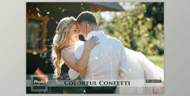 64 Colorful Confetti Overlays By HappyNews