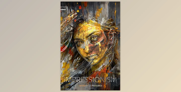 Impressionism Template for Photoshop - 51458895