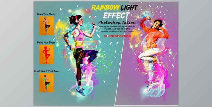 Rainbow Light Effect PS Action CreativeMarket-5940257 (ABR, ATN, PAT)