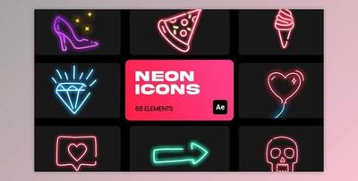 Neon Icons for After Effects (Videohive 36312671) - AE Project