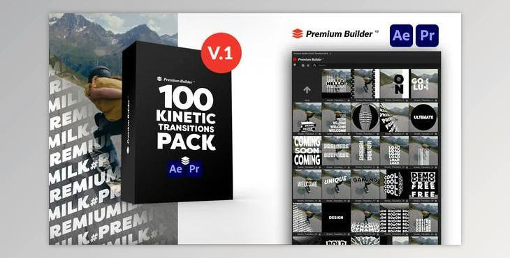 Kinetic Transitions Pack (Videohive 49401595) - AE Project