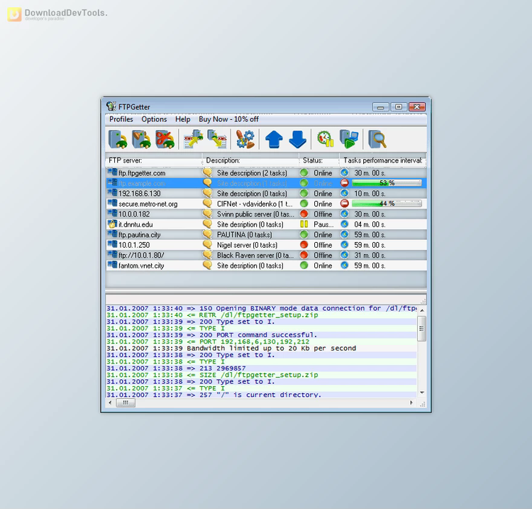 FTPGetter Professional v5.97.0.287 Multilingual + CRACK
