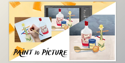Paint to Picture: Create Finished Illustrations from Hand-Painted Elements in Photoshop
