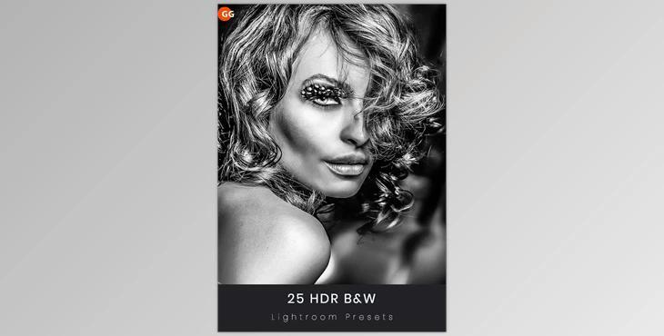 25 Ultra HDR B&W Lightroom Preset V2 GraphicRiver-21717912