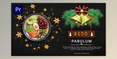 Merry Christmas Menu Restaurant Promo Mogrt (Videohive 34544328)