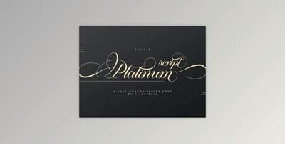 Platinum Script - Calligraphy Script Font