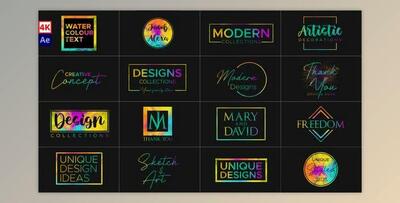 Water Colour Titles (Videohive 41817270) - AE Project
