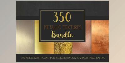 Metallic textures bundle (CreativeMarket 1454573)