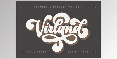 Virland - Bold Retro Script Font