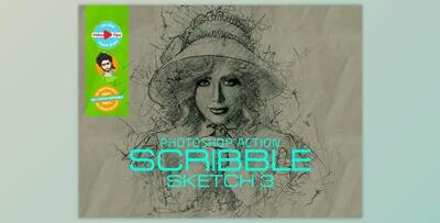 Scribble Sketch Photoshop Action By MRI STUDIO