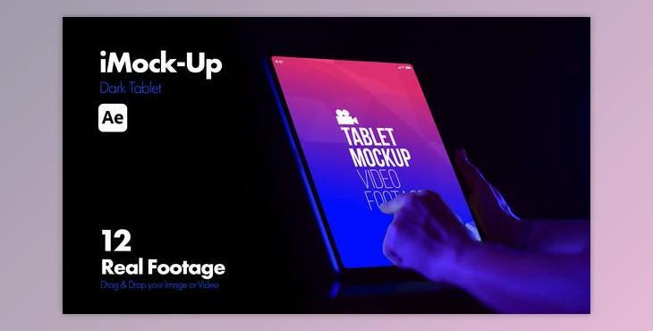 iMock-Up Dark Tablet (Videohive 51066156) - AE Project