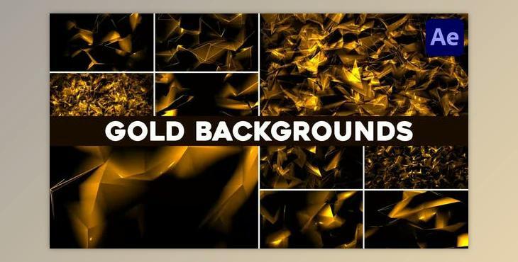 Gold Backgrounds for After Effects (Videohive 51311113) - AE Project