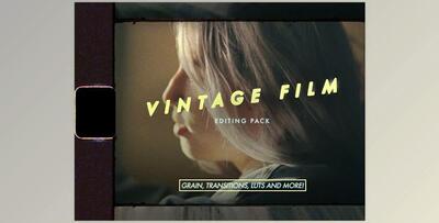 Vintage Film Editing Pack (Grain, Transitions, LUTs and Overlays) + Video Tutorial