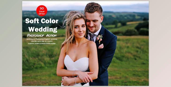 Soft Color Wedding Photoshop Action CreativeMarket-5529582 (ATN)