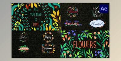 Colorful Floral Titles for After Effects (VideoHive 37246031) - AE Project