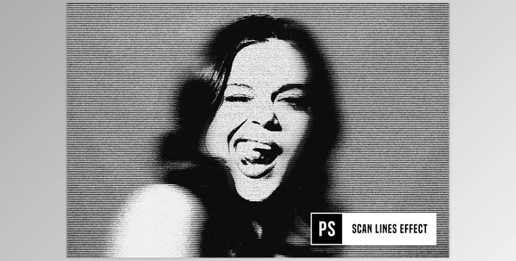 Scan Lines Photo Effect