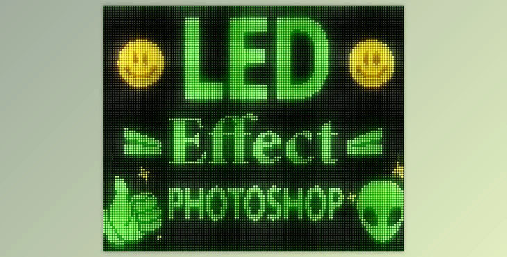 LED Effect Photoshop - 45506087