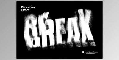 Distortion Mess Text Effect - 92034484