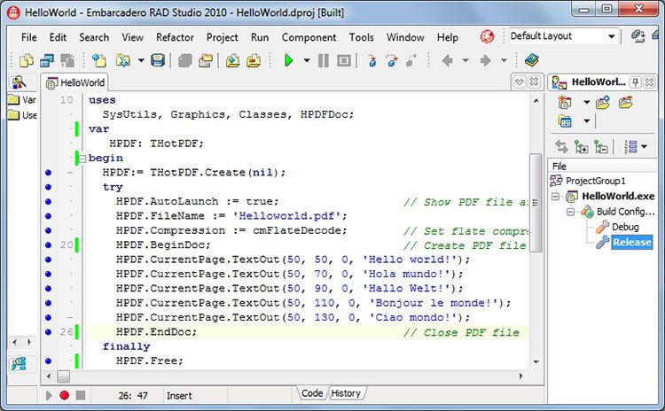 HotPDF Delphi PDF VCL 1.6.0.1 D7-11
