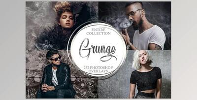 CreativeMarket Grunge Overlays Collection 4367017