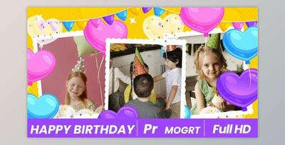Happy Birthday MOGRT (Videohive 36458203)