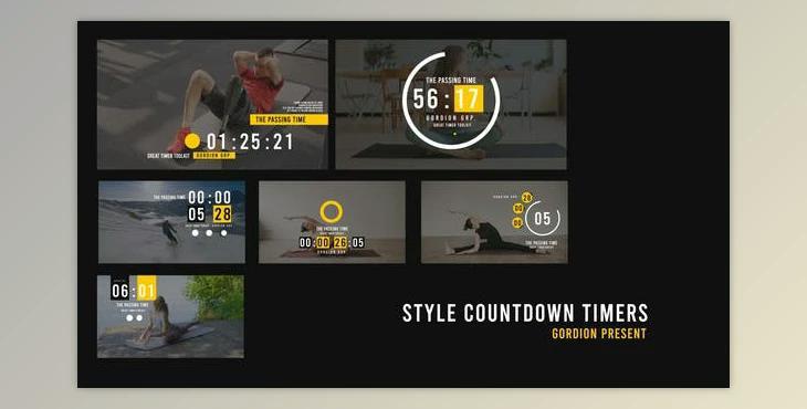 Style Countdown Timers V2 (Videohive 52364374) - AE Project