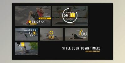 Style Countdown Timers V2 (Videohive 52364374) - AE Project