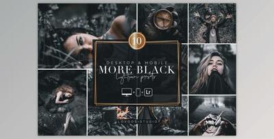 MORE BLACK – Lightroom Presets By Lovoos Studio (Mob, Desk)