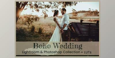Boho Wedding Photoshop Actions CreativeMarket - 6284731