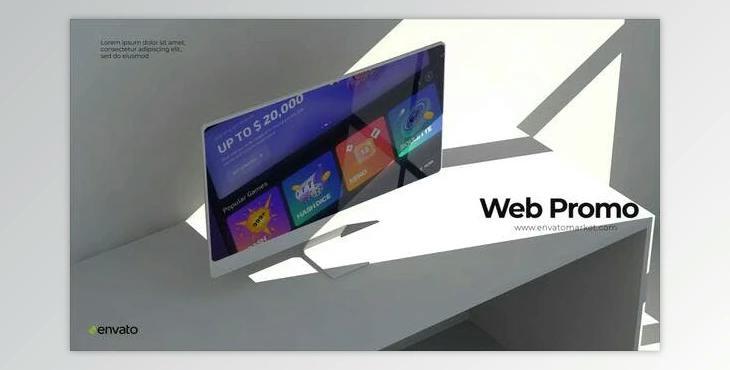 Minimalist Monitor Mockup V0.2 (Videohive 50861780) - AE Project