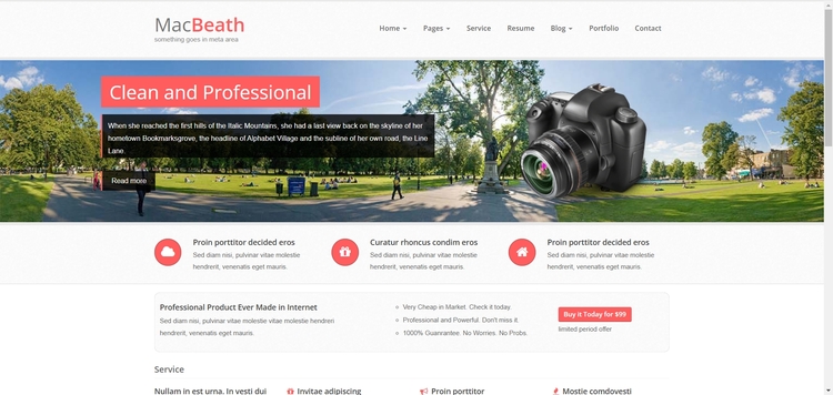 MacBeath - 3 in 1 Admin, Front End, E-Com