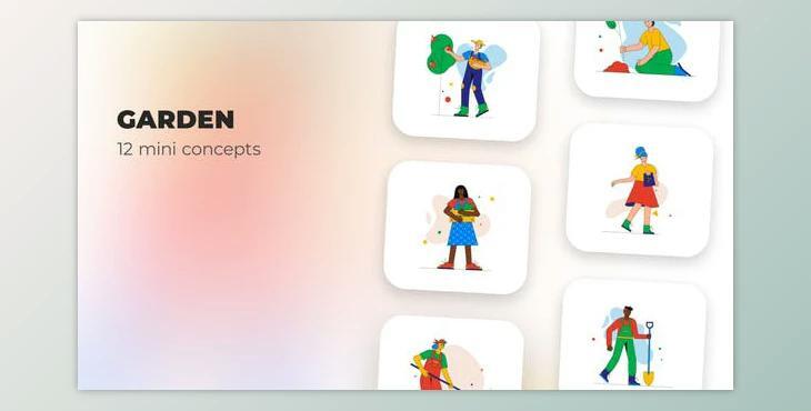 Garden – Mini concepts (Videohive 39947691) - AE Project