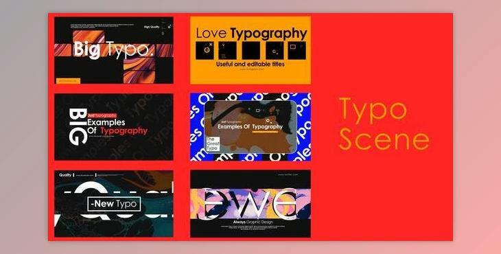 Typographic Scenes V3 (Videohive 50144084) - AE Project