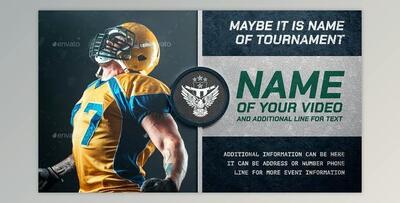 American Football Intro (Videohive 43355935) - AE Project