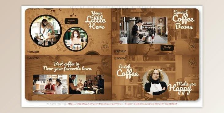 Coffee Shop Promotional Slideshow (Videohive 40200233) - AE Project