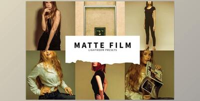 10 Matte Film Lightroom Presets CreativeMarket-5978562 (LRTEMPLATE)