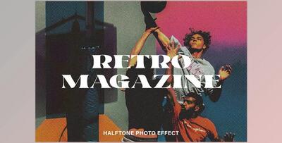 Retro Magazine Halftone Photo Effect