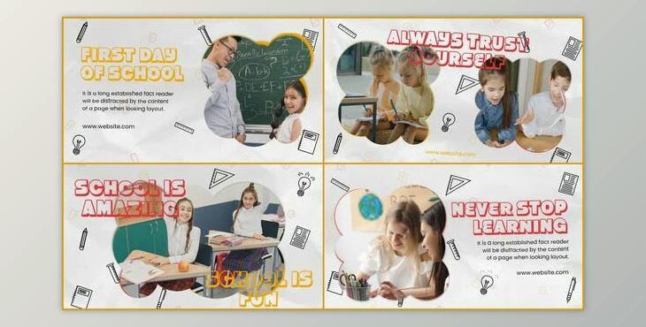 Back To School – Creative Opener (Videohive 38869339) - AE Project