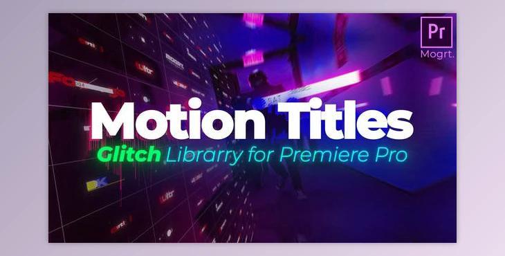 Motion Glitch Typography (Videohive 36761779) - PR Project